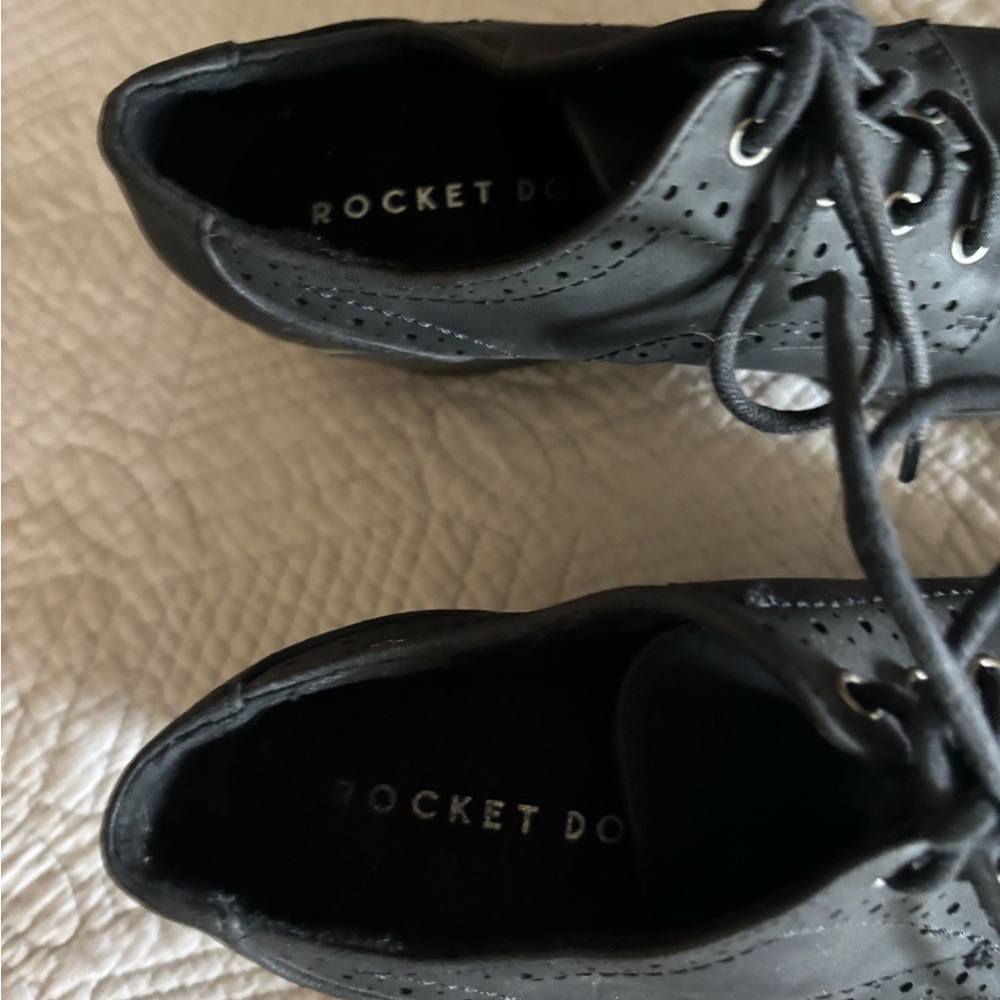 Rocket Dog Soft Leather Heeled Oxfords-6.5 M - Picture 3 of 4